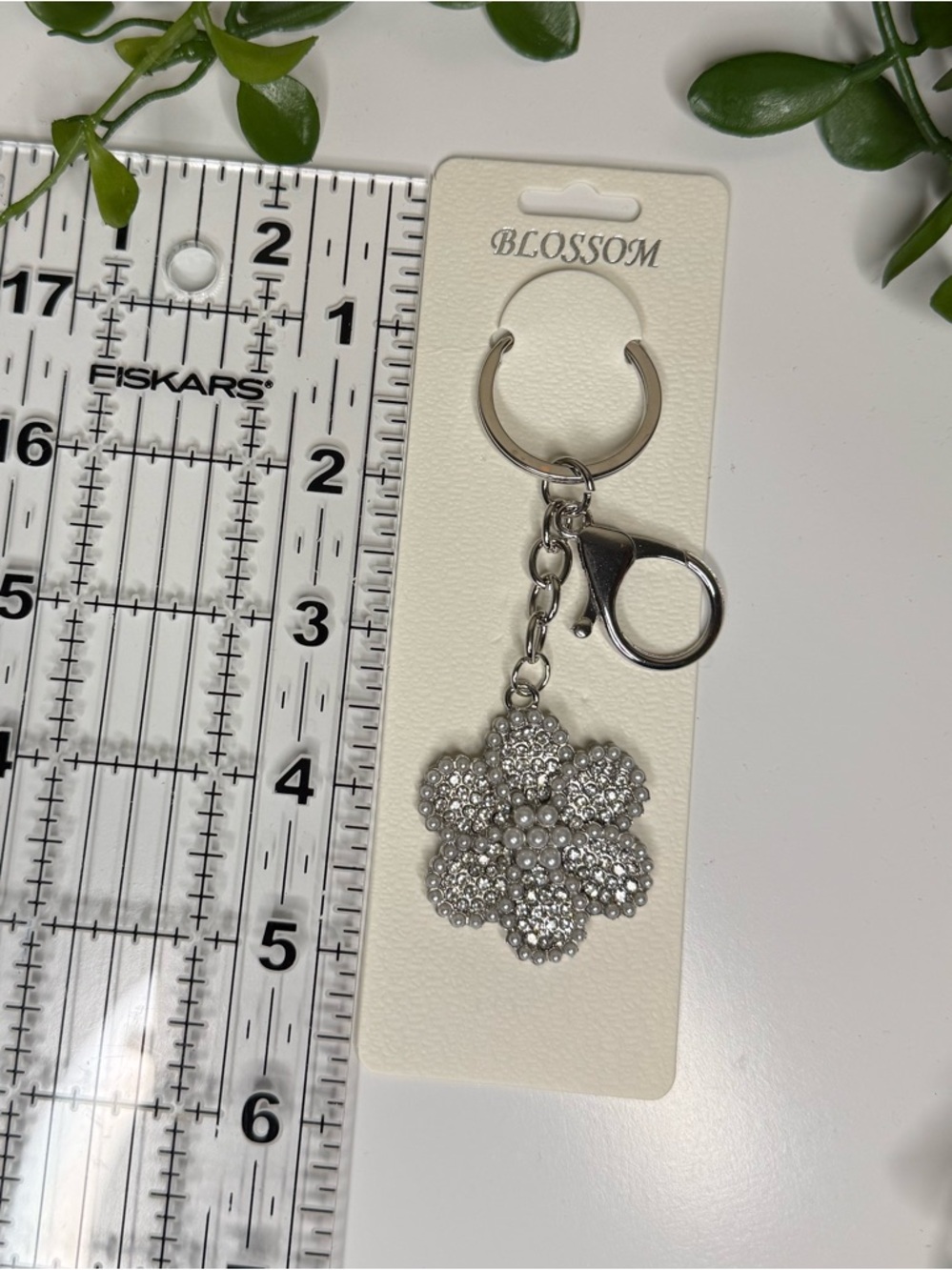 Silver Blossom Keychain/ Bag Charm - Picture 4 of 4